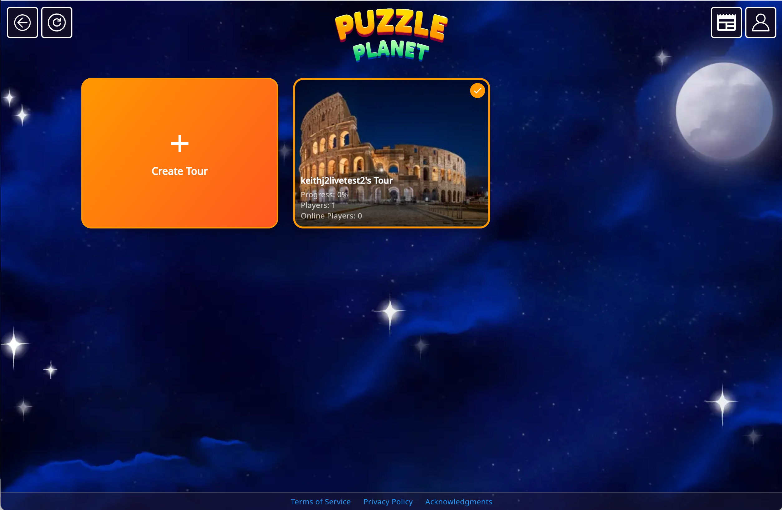 Main Menu screenshot